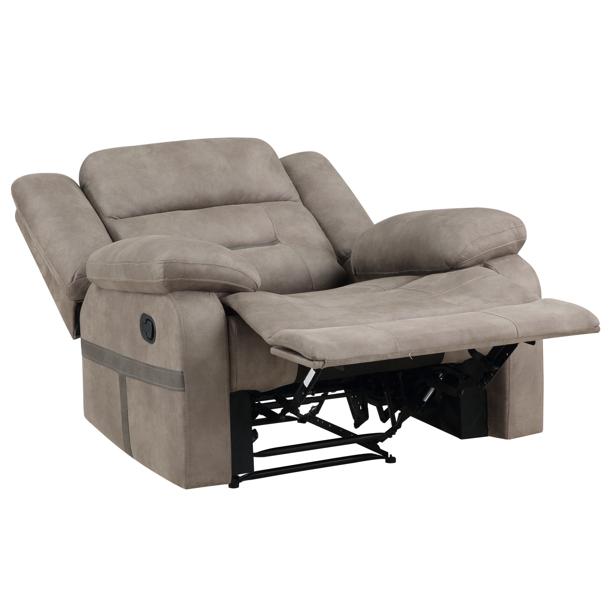 Abilene - Manual Reclining Chair - Tan - Hornell Furniture Outlet