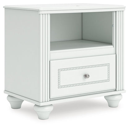 Kozlani - One Drawer Night Stand - White - Hornell Furniture Outlet