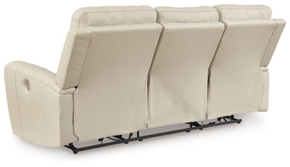 Dahlmoore - Almond - Power Reclining Sofa - Hornell Furniture Outlet