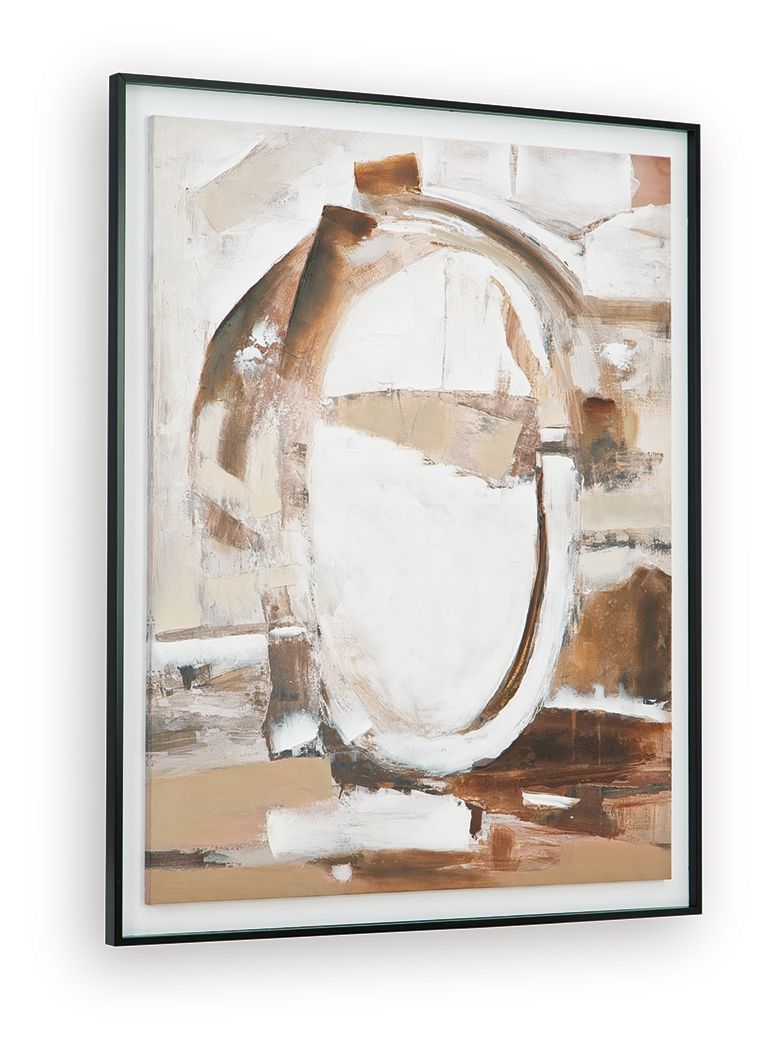 Bradlow - Wall Art - Brown / White / Black - Hornell Furniture Outlet