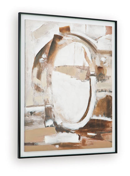 Bradlow - Wall Art - Brown / White / Black - Hornell Furniture Outlet