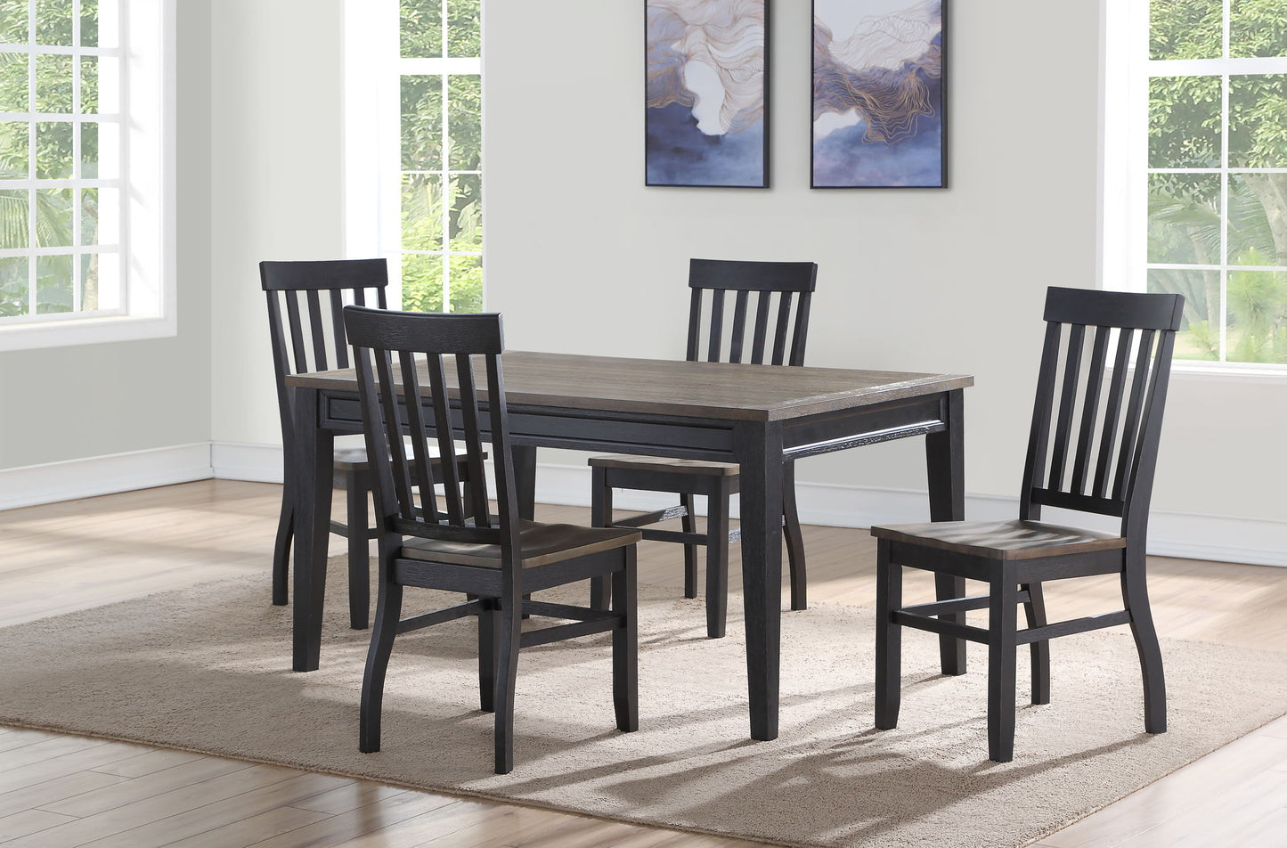 Raven - Noir Dining Table - Dark Brown - Hornell Furniture Outlet