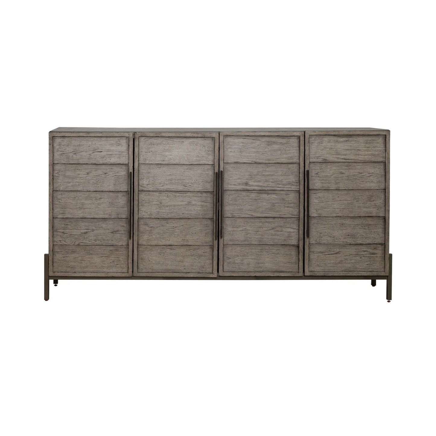 Pelicans Buff - 74" Accent TV Console - Gray - Hornell Furniture Outlet