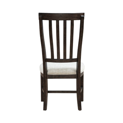 Grant Park - Slat Back Side Chair (RTA) - Brown - Hornell Furniture Outlet