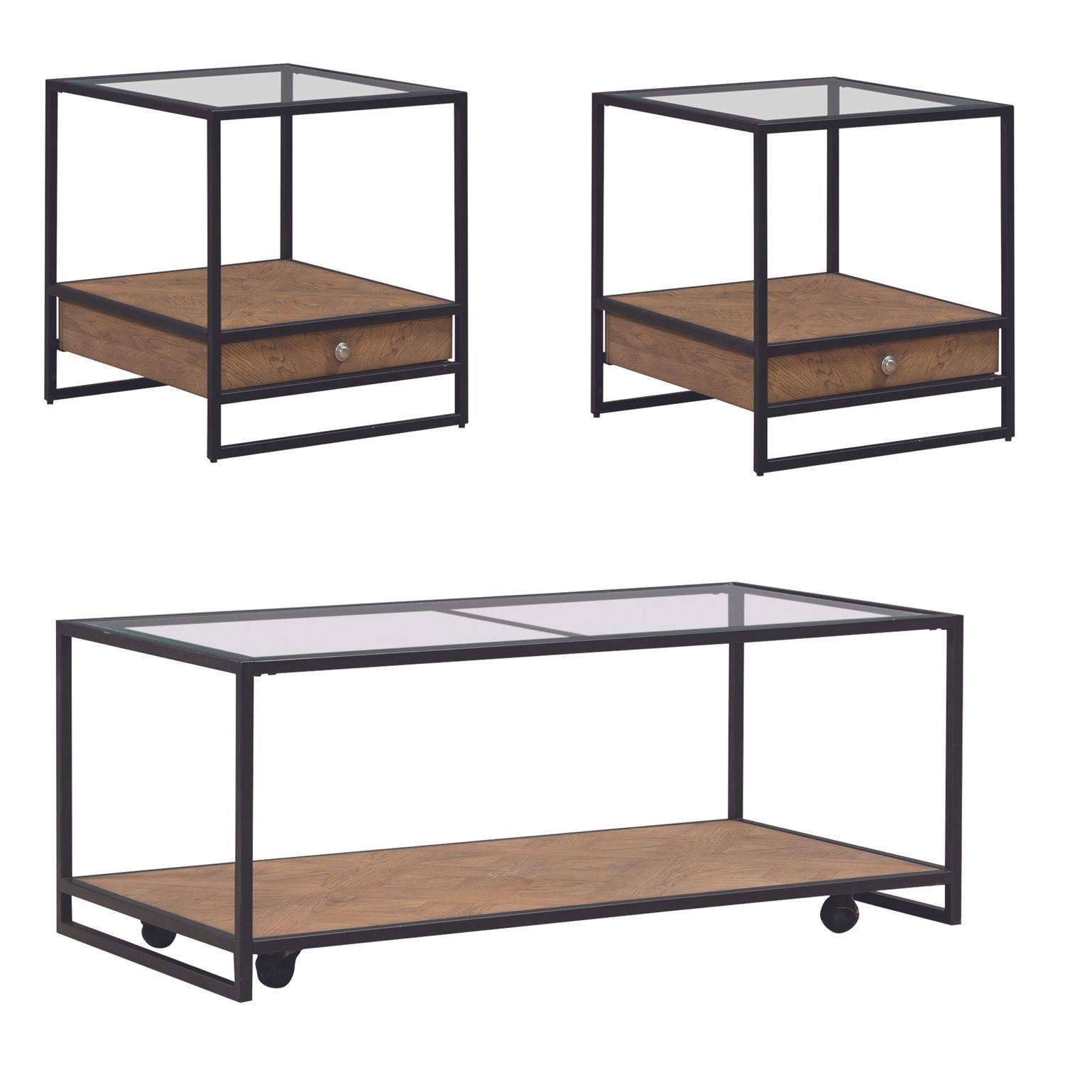 Bedford - 3 Piece Set - Brown - Hornell Furniture Outlet