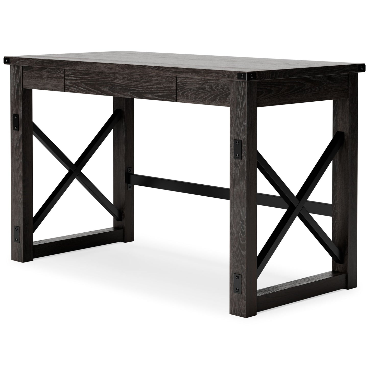 Freedan - Grayish Brown - Home Office Desk - Hornell Furniture Outlet