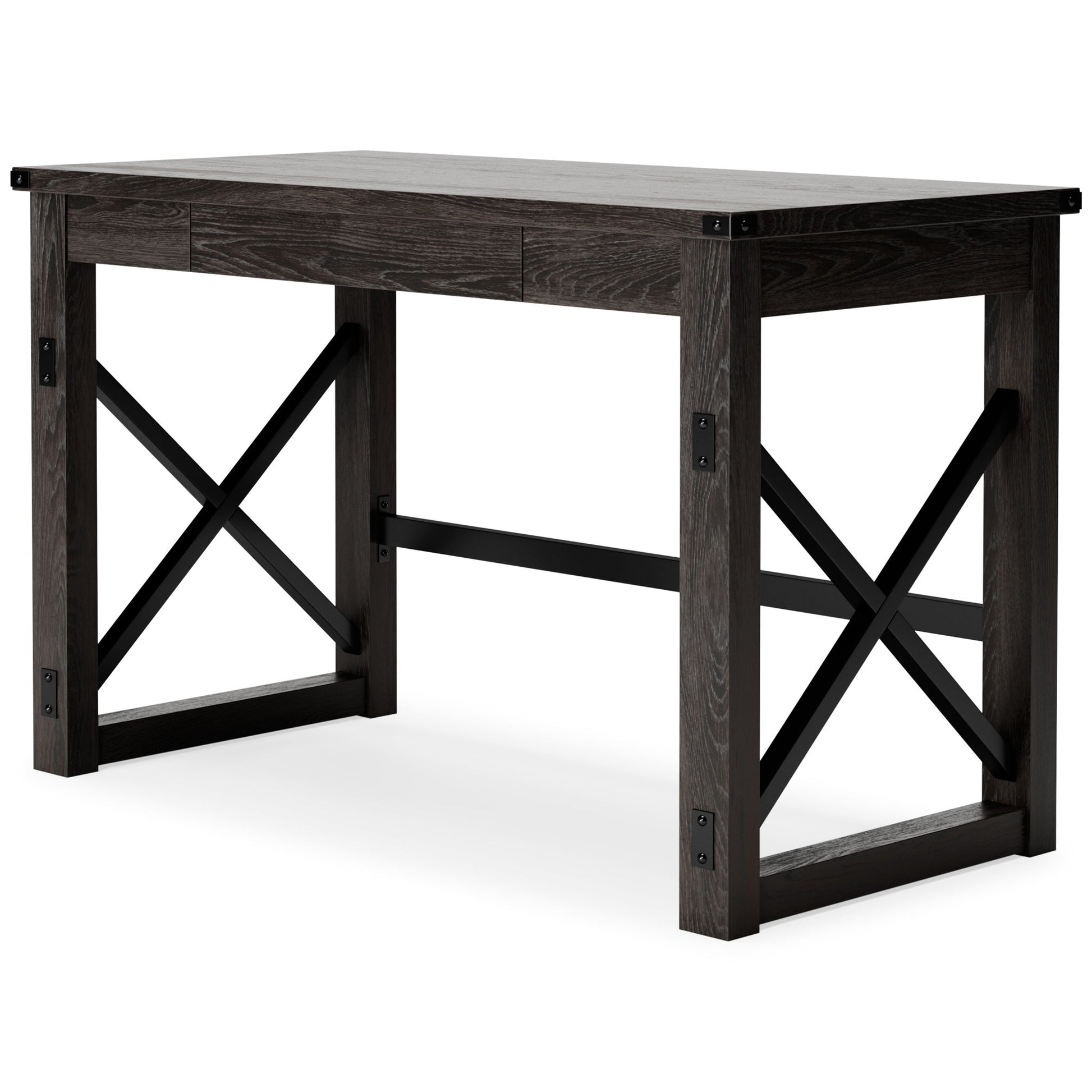 Freedan - Grayish Brown - Home Office Desk - Hornell Furniture Outlet