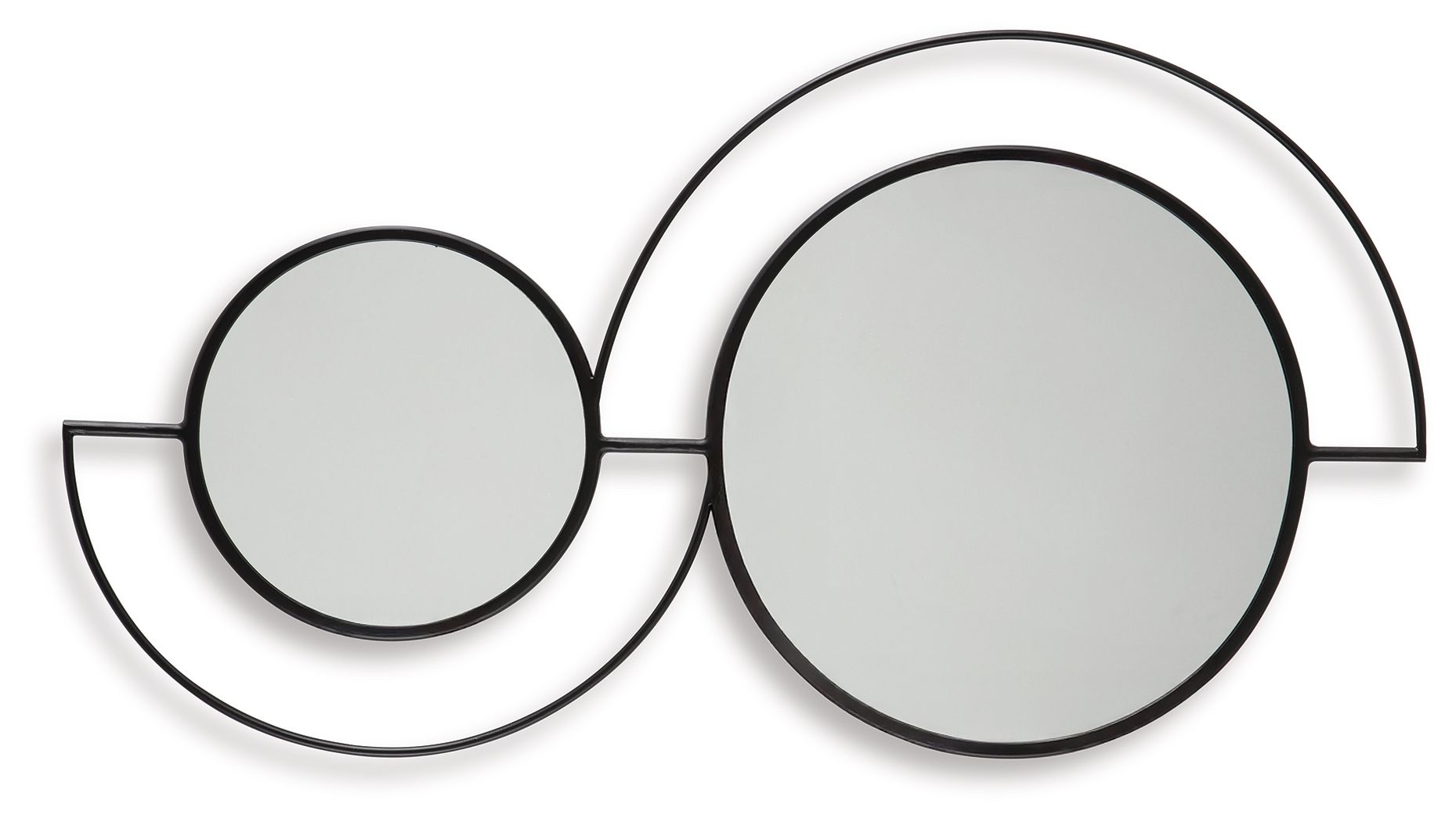 Shayham - Black - Accent Mirror - Hornell Furniture Outlet