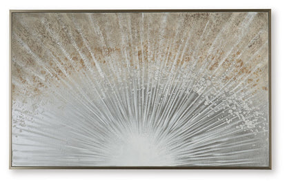 Waldard - Gray / Taupe / White - Wall Art - Hornell Furniture Outlet