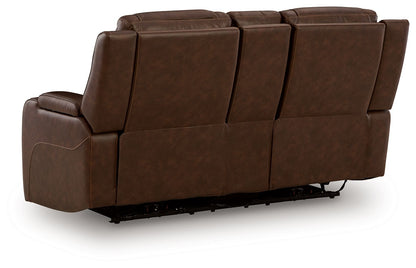 Knightington - Power Reclining Loveseat With Audio Seating - Hornell Furniture Outlet