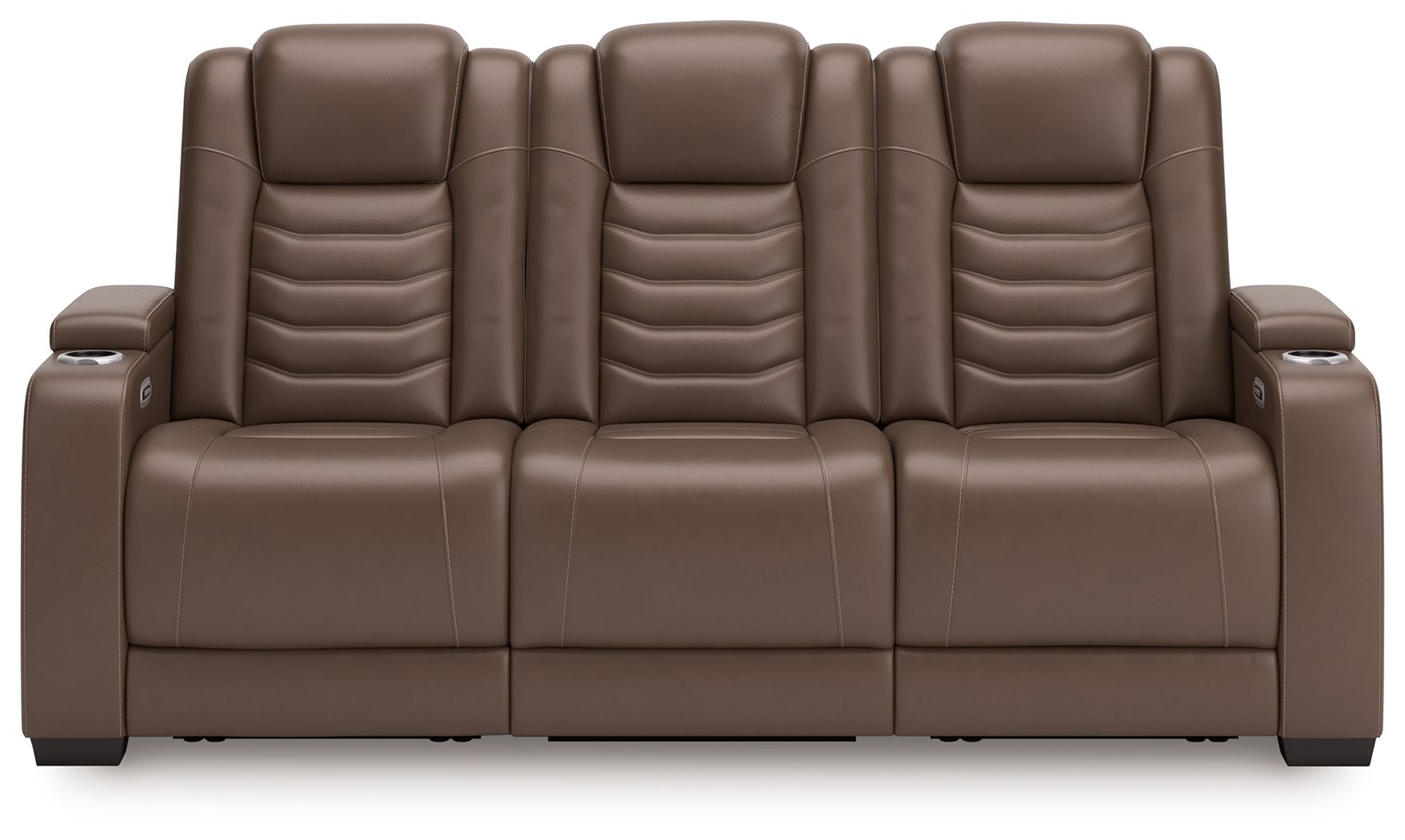 High Impact - Tobacco - Power Reclining Sofa / Adj Headrest - Hornell Furniture Outlet