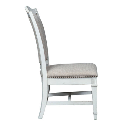 Abbey Park - Upholstered Side Chair - White - Hornell Furniture Outlet