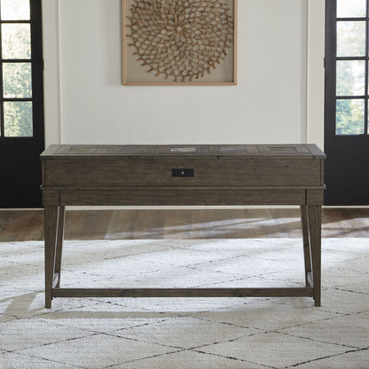 Arrowcreek - Console Bar Table - Dark Brown - Hornell Furniture Outlet