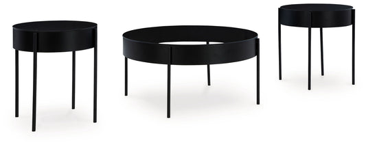 Ardoline - Black - Occasional Table Set (Set of 3) - Hornell Furniture Outlet