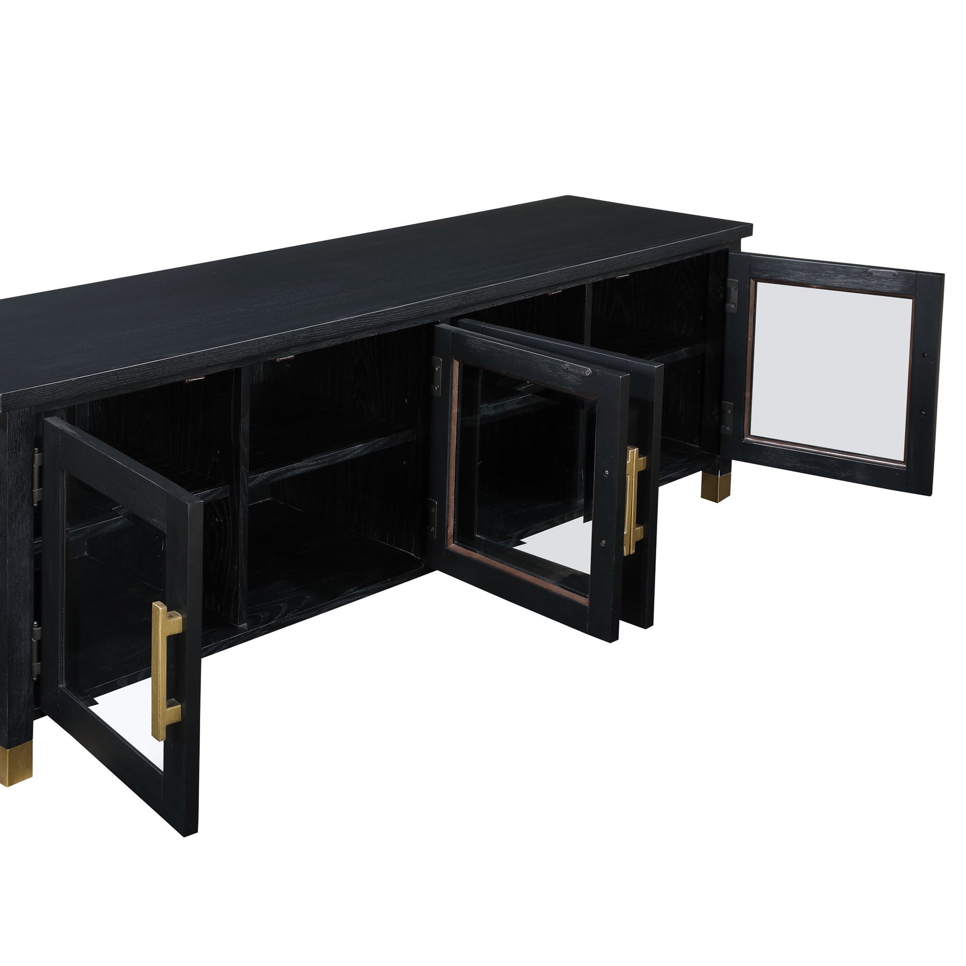 Yves - TV Stand - Black - Hornell Furniture Outlet