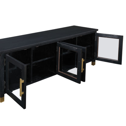 Yves - TV Stand - Black - Hornell Furniture Outlet