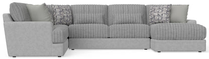Titan - Sectional With Comfort Coil Seating And Accent Pillows Included - Hornell Furniture Outlet