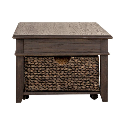 Mill Creek - Lift Top Cocktail Table - Dark Brown - Hornell Furniture Outlet