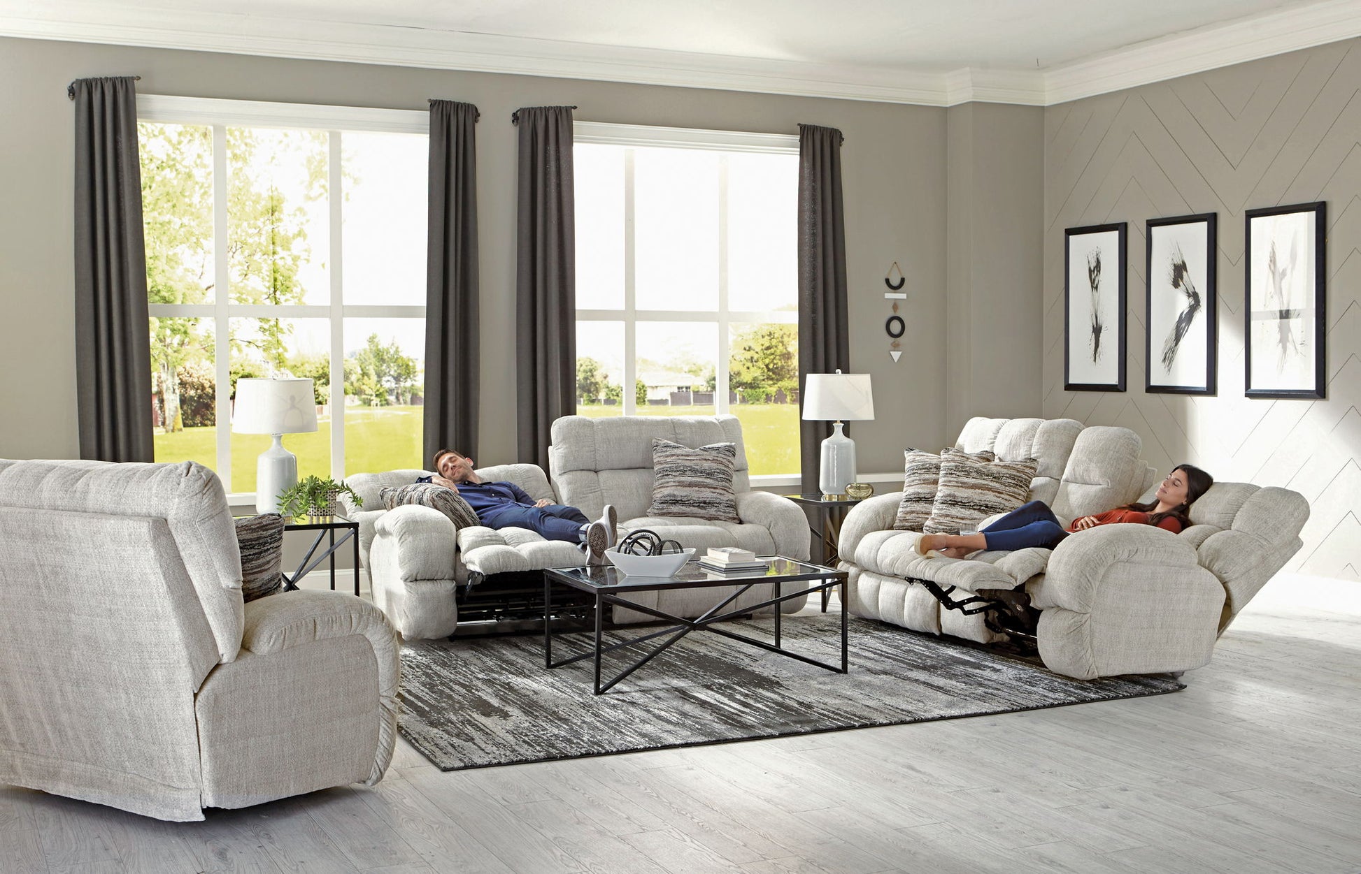 Ashland - Lay Flat Reclining Sofa - Hornell Furniture Outlet