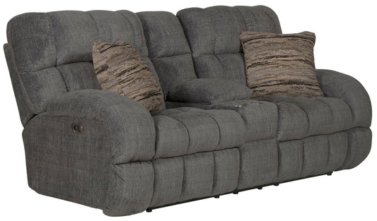 Ashland - Power Lay Flat Reclining Console Loveseat - Hornell Furniture Outlet