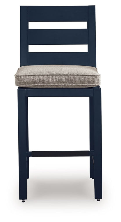 East Beach - Barstool (Set of 2) - Blue - Hornell Furniture Outlet