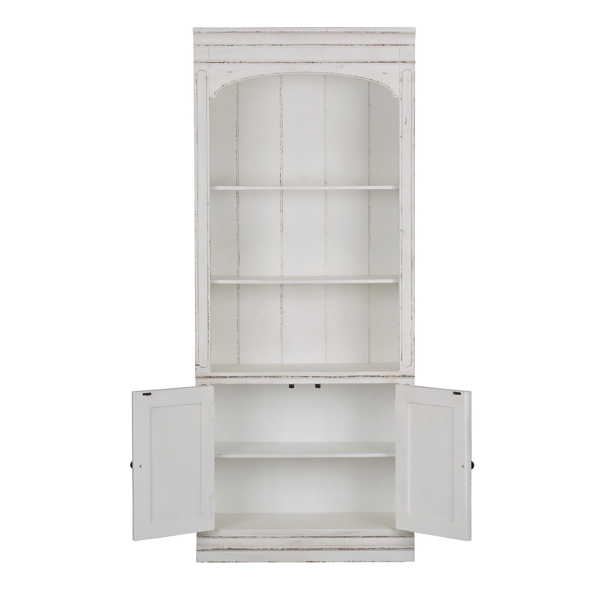 Magnolia Manor - Bunching Bookcase - White - Hornell Furniture Outlet