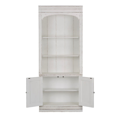Magnolia Manor - Bunching Bookcase - White - Hornell Furniture Outlet