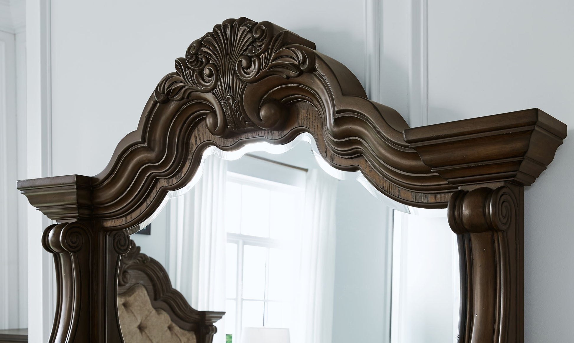 Maylee - Dark Brown - Dresser And Mirror - Hornell Furniture Outlet