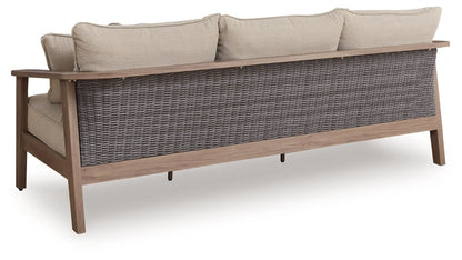 Harmony Headlands - Sofa With Cushion - Natural / Gray - Hornell Furniture Outlet