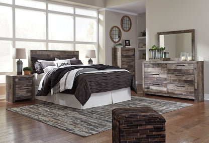 Derekson - Multi Gray - Two Drawer Night Stand - Hornell Furniture Outlet