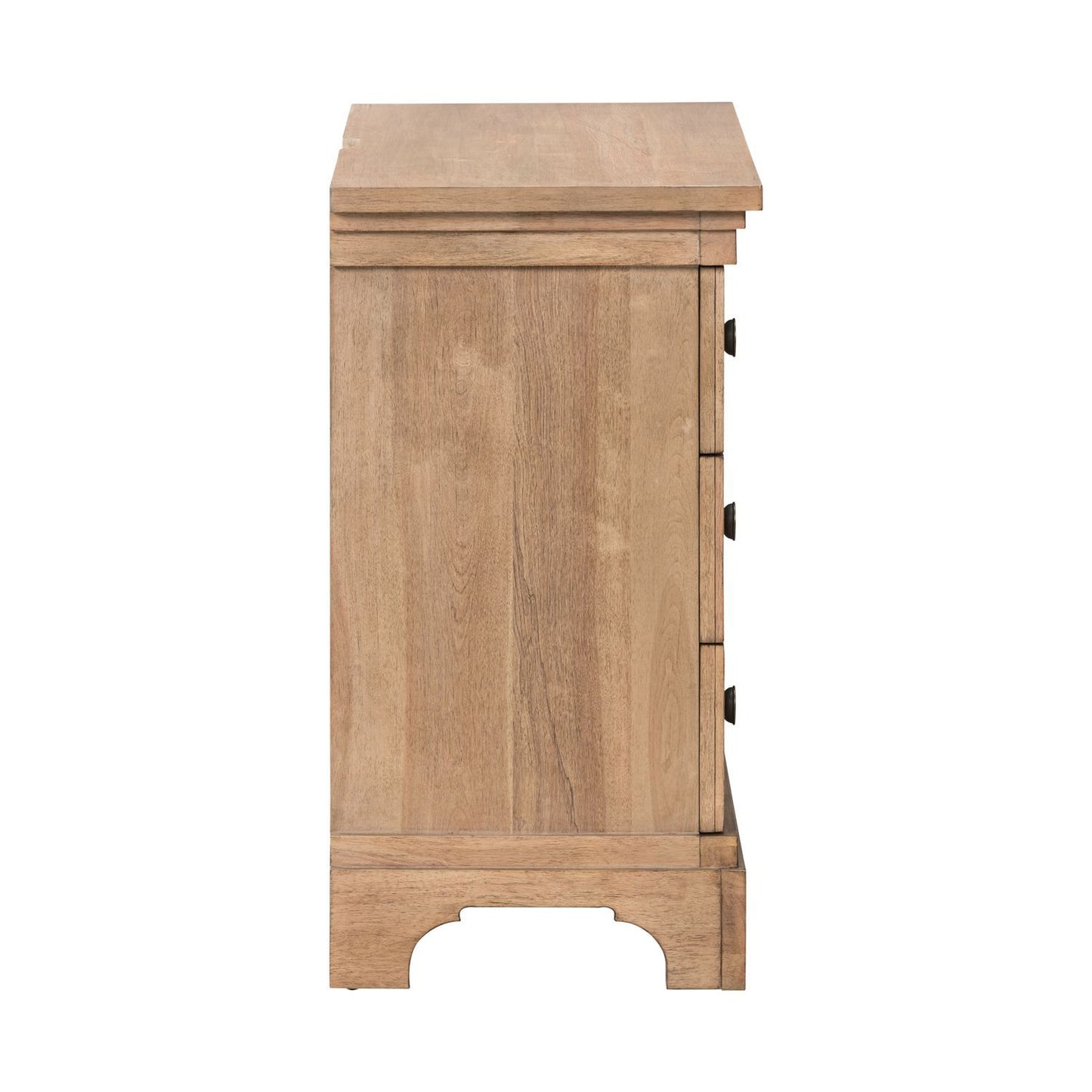 Haven Hills - Bedside Chest With Charging Station - Camel Beige - Hornell Furniture Outlet