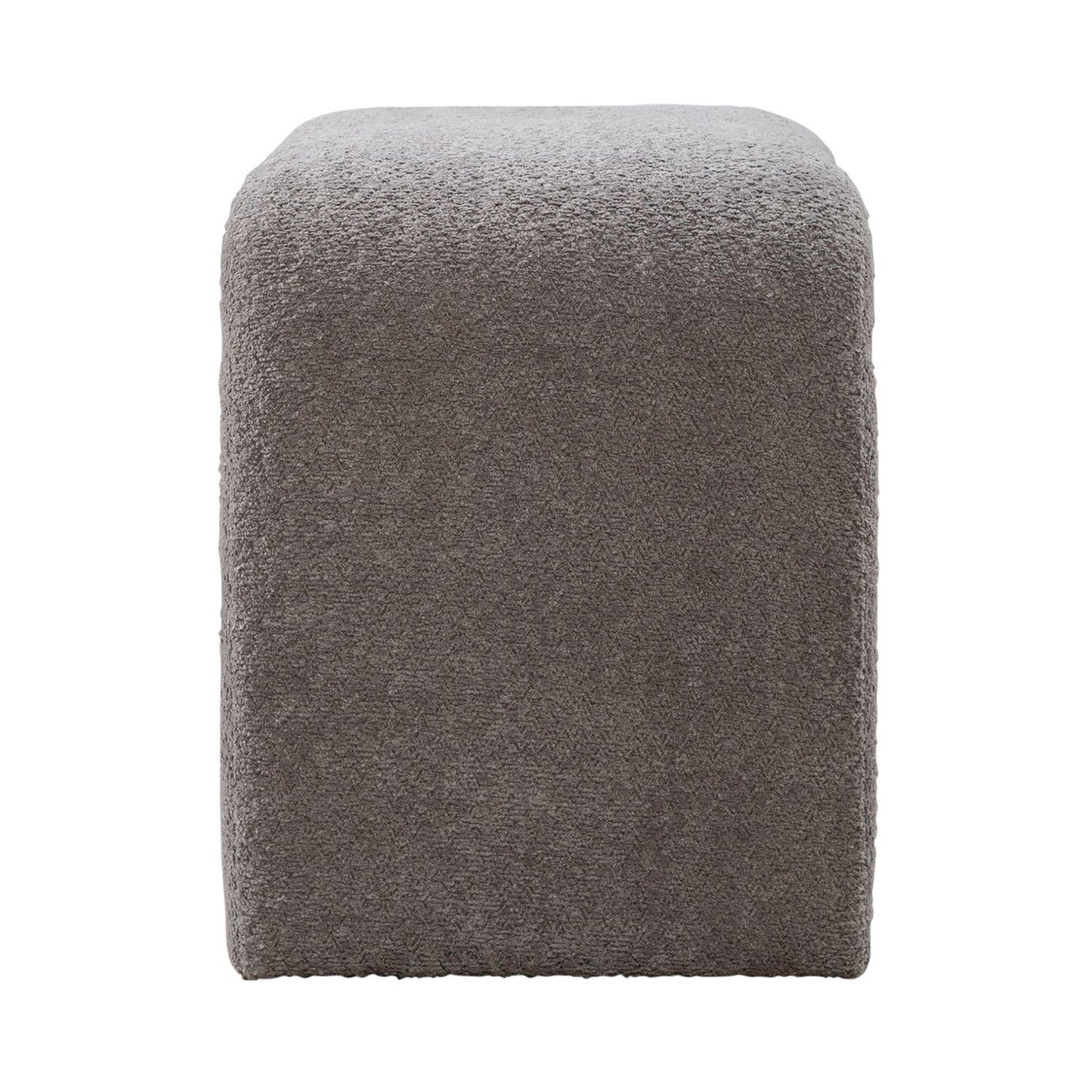 Cascade Falls - Upholstered Accent Stool - Gray - Hornell Furniture Outlet