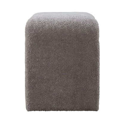 Cascade Falls - Upholstered Accent Stool - Gray - Hornell Furniture Outlet