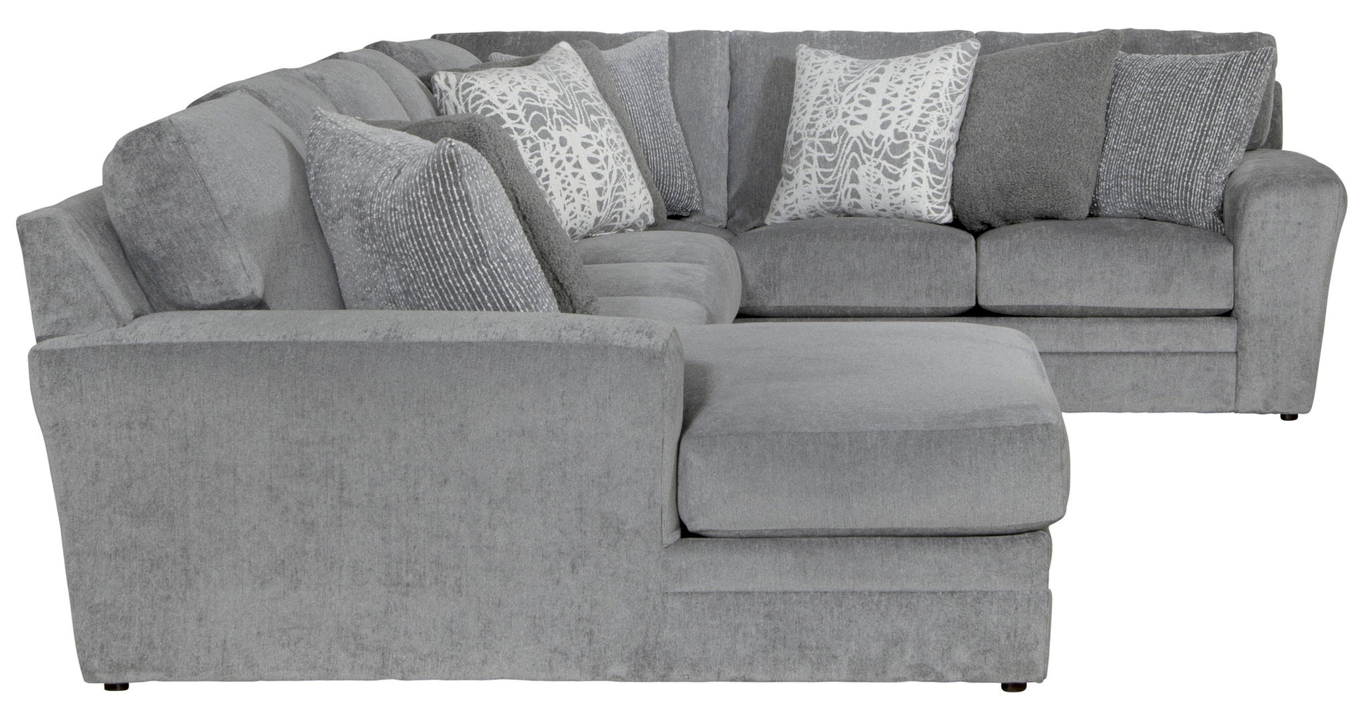 Glacier - Sectional With Included Accent Pillows - Hornell Furniture Outlet