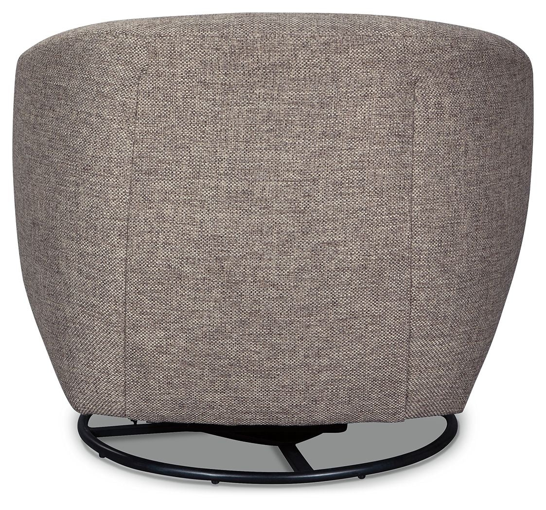 Upshur - Taupe - Swivel Glider Accent Chair - Hornell Furniture Outlet
