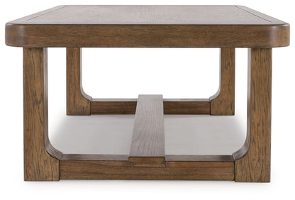 Cabalynn - Light Brown - Rectangular Cocktail Table - Hornell Furniture Outlet