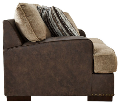 Alesbury - Chocolate - Loveseat - Hornell Furniture Outlet