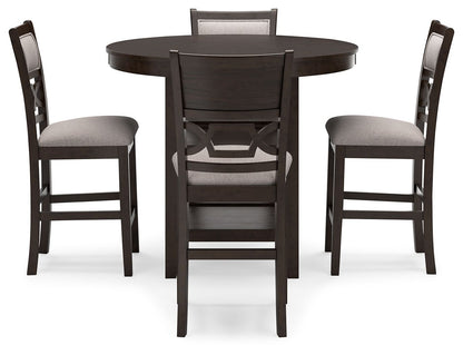 Langwest - Brown - Dining Room Counter Table Set (Set of 5) - Hornell Furniture Outlet
