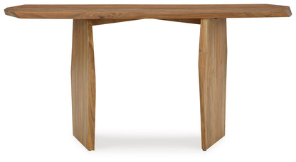 Holward - Natural - Console Sofa Table - Hornell Furniture Outlet