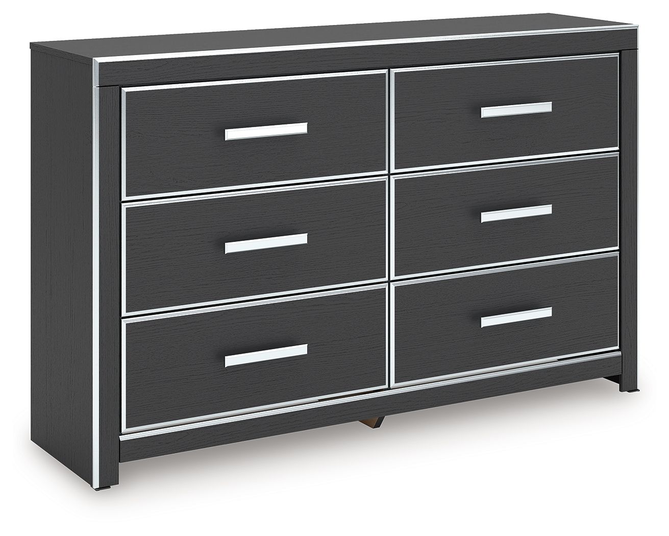 Zuraleus - Black - Six Drawer Dresser - Hornell Furniture Outlet