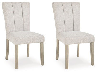 Larawyn - Dining Upholstered Side Chair (Set of 2) - Bisque - Hornell Furniture Outlet