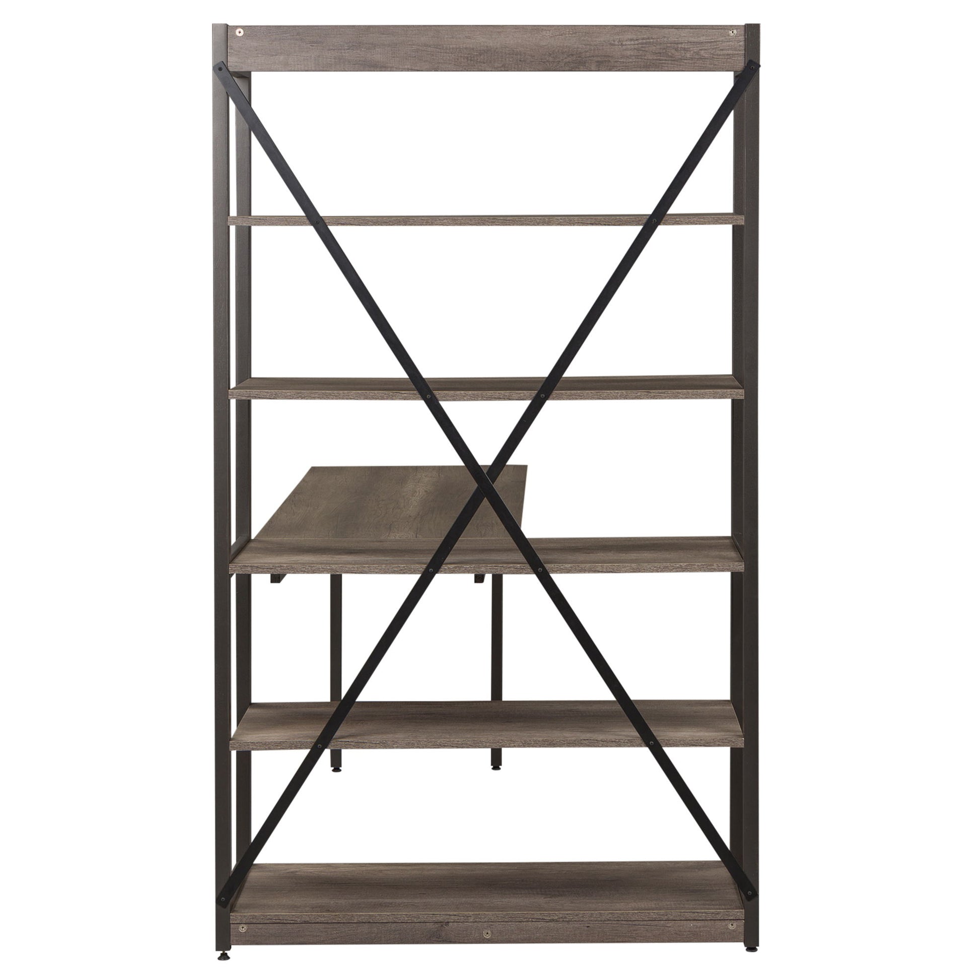 Tanners Creek - 2 Piece Home Office Set (Desk And Bookcase) - Dark Gray - Hornell Furniture Outlet