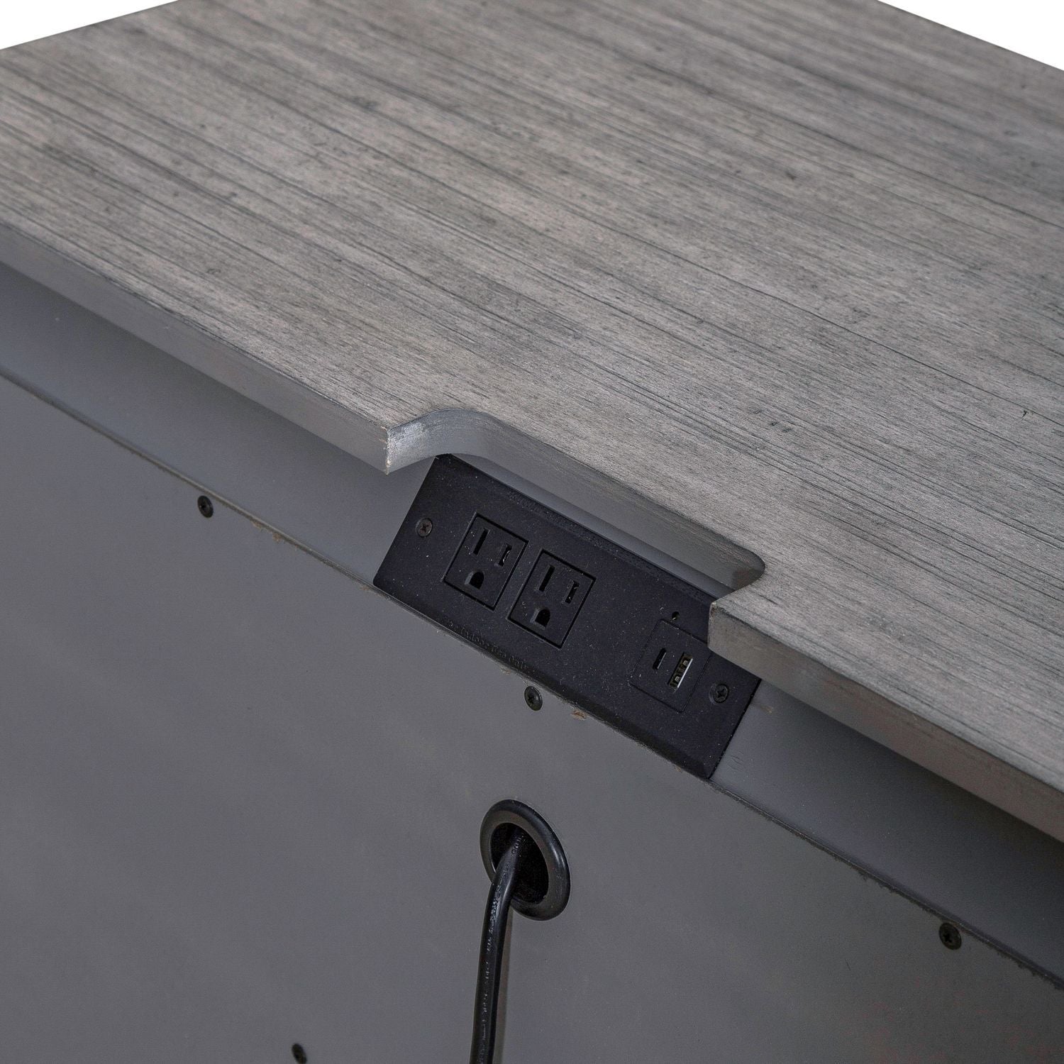 Big Valley - Bedside Chest With Charging Station - Hornell Furniture Outlet