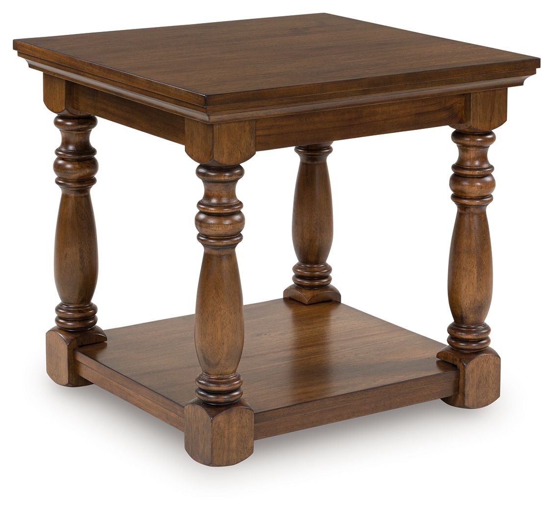 Sturlayne - Brown - Rectangular End Table - Hornell Furniture Outlet