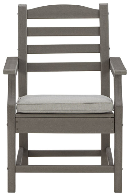 Visola - Gray - Arm Chair With Cushion (Set of 2) - Hornell Furniture Outlet