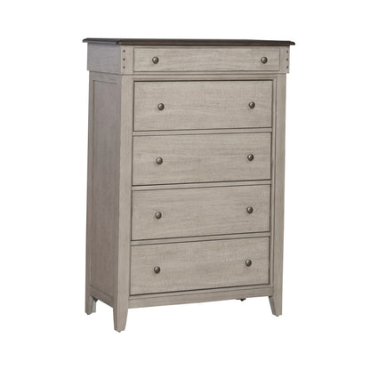 Ivy Hollow - 5 Drawer Chest - White - Hornell Furniture Outlet