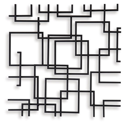 Aadanton - Black - Wall Decor - Hornell Furniture Outlet