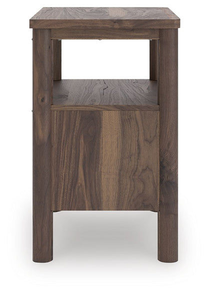 Pamytta - Brown - One Drawer Night Stand - Hornell Furniture Outlet