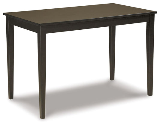Kimonte - Rectangular Dining Room Table - Dark Brown - Hornell Furniture Outlet