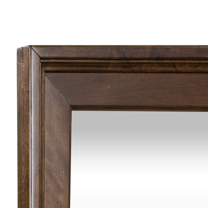 Saddlebrook - Mirror - Dark Brown - Hornell Furniture Outlet